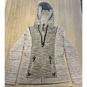 Obermeyer Womens Stella Fleece Jacket Grey Size Small Coat Winter Cozy